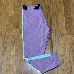 Nike Pink Purple and Gray Leggings Joggers Size XL pockets Slim Fit Soft